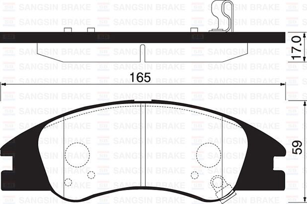 ÖN FREN BALATA KIA CERATO 2.0L D4EA dizel 04-06 / 1.6L G4EE benzinli 05->