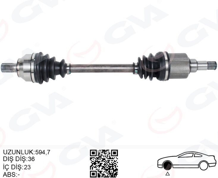 ÖN AKS KOMPLE SOL FOCUS II 1.6- 1.8 TI 04>11 C MAX 1.6 1.8 TI 05>11 BENZINLI VOLVO S40 II 1.6 05>12 V50 1.6 05>12