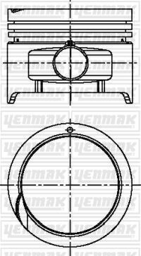 PİSTON SEGMAN STD HYUNDAI ACCENT 1.3L 4G13 G4EH karbüratörlü 95-00 çap 71.50 mm / ölçü 1.5 x 1.5 x 3.0 Adet fiyatıdır