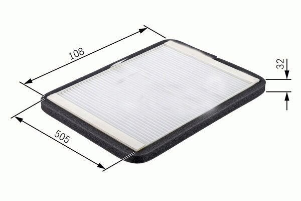 POLEN FİLTRESİ MONDEO I 93-96 - MONDEO II 96-00 -ASTRA 1.4 91-98 COUGAR 98-01