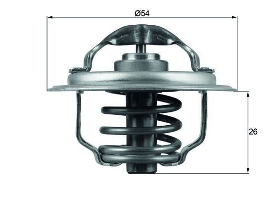 TERMOSTAT 87C GOLF V-VI-PLUS-JETTA III-PASSAT-TIGUAN-A3-A6-LEON 2.0TDI BMA BKP BKP-BKD-CBAB-CBDA