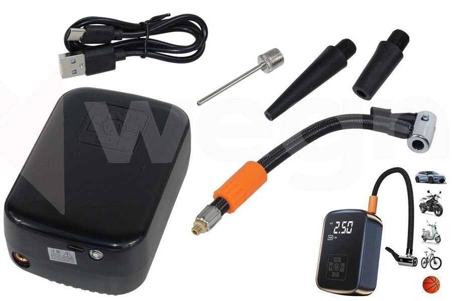 KABLOSUZ LASTİK ŞİŞİRİCİ 2.50 BAR AYARLI DİJİTAL GÖSTERGELİ