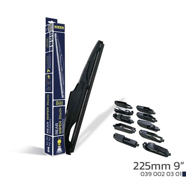 NIKEN 225mm 9 10 APARATLI ARKA SİLECEK SÜPÜRGESİ