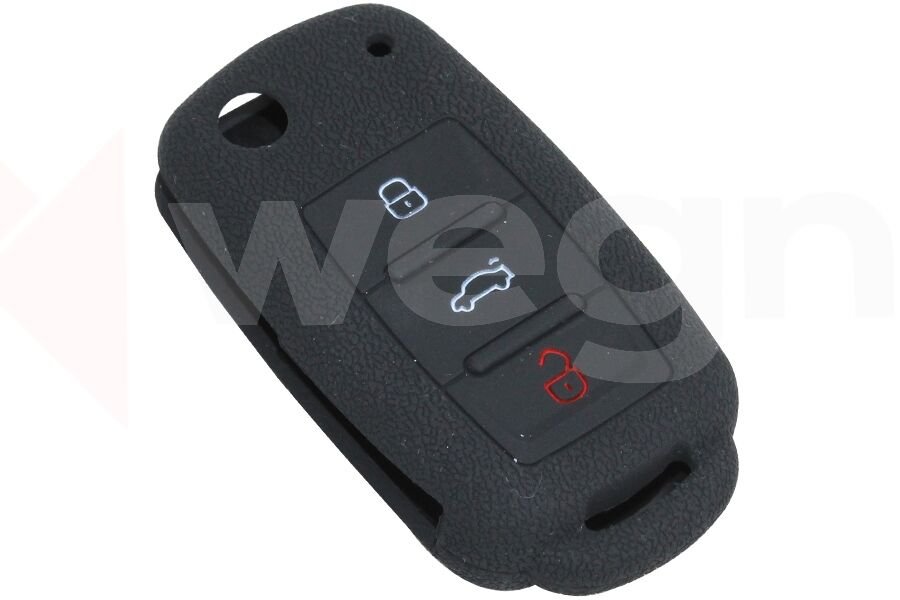 KONTAK ANAHTAR KUMANDA KORUYUCU KILIF SİLİKON SİYAH VW CADDY-JETTA-POLO-GOLF 6-SEAT LEON