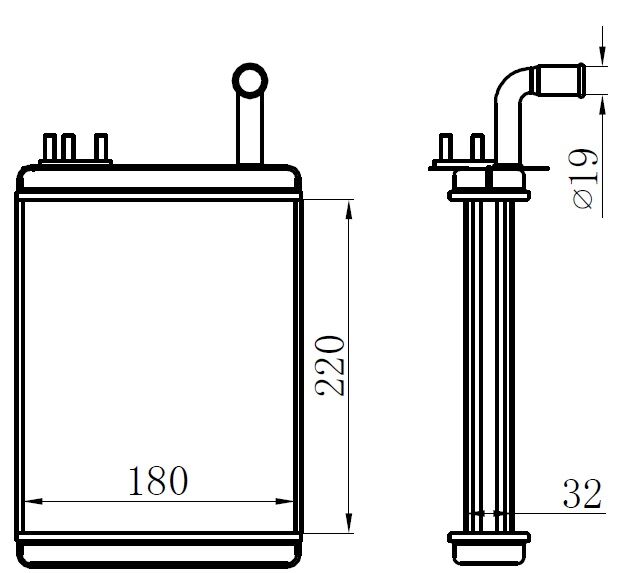 KALORİFER RADYATÖRÜ BRAZİNG PALIO 233x195x32