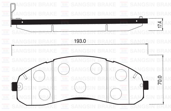 ÖN BALATA DİSK KIA BONGO 1.4 TON K3000 04 >