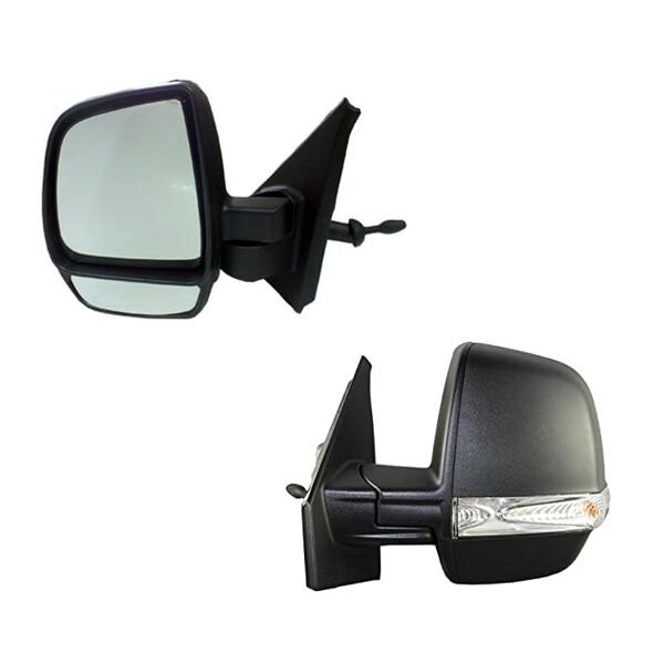 DIŞ DİKİZ AYNASI SAĞ DOBLO 11> OPEL COMBO 12>18 MEKANİK SİNYALLİ ÇİFT CAM KONVEKS VM-669R