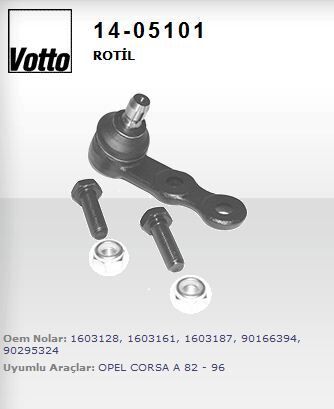 ROTIL  SAG/SOL  ( OPEL   CORSA  A  1982/1993  -  B   1993/2000 / COMBO  1994/2001 / TIGRA    1994/2000 )