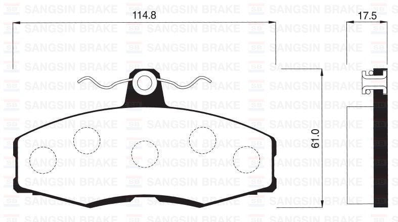 ÖN FREN BALATA SKODA FAVORIT 1.3L 88-97 / FORD SIERRA 1.3L 1.6L 2.0L 86-93