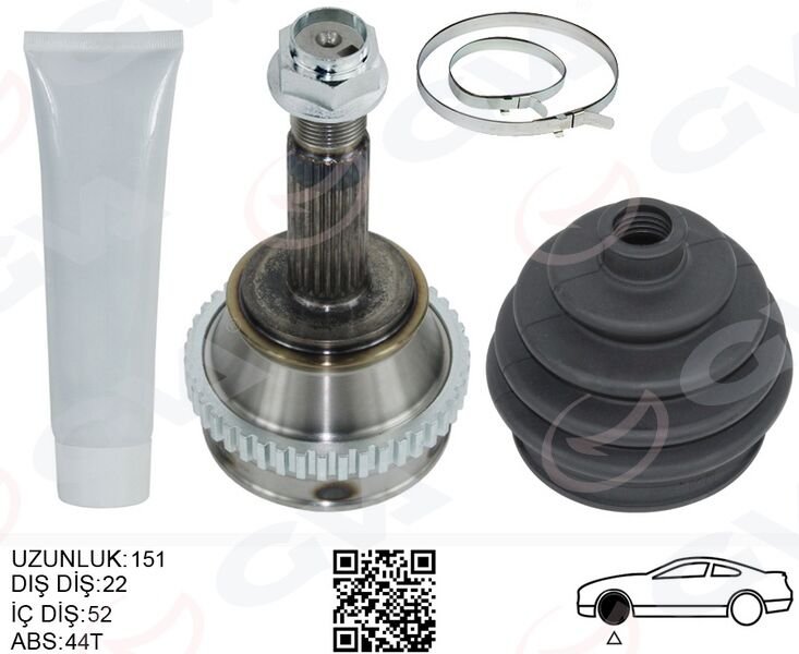 AKS KAFASI DIS FIAT PALIO 96> 1.6 16V DIŞ:22 İÇ:22