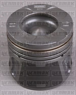MOTOR PİSTON SEGMAN 0.60 69.60 mm -20mm DOBLO-FİORİNO-LINEA-GRANDE PUNTO-ASTRA 1.3D MJET 1.3 CDTI EURO 5