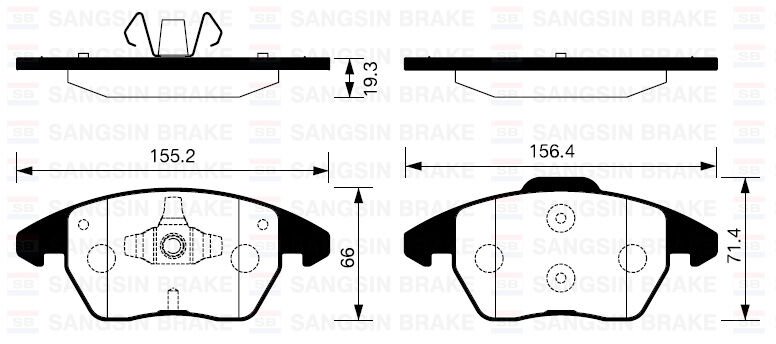 ÖN BALATA P307 03 > 207 1.6 07 > 308 07 > 3008 09 > C4 04 > GDB1605