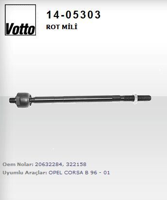 ROTMILI HID.DIREKSIYON ( OPEL   CORSA A / B / COMBO / TIGRA )