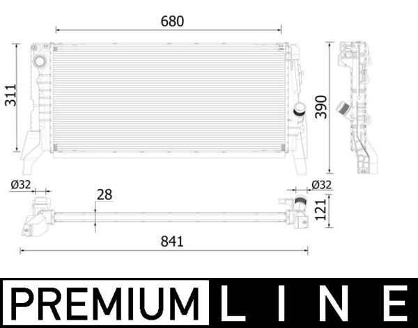 MOTOR SU RADYATORU PREMIUM LINE BMW F40 F45 F46 F48 F39 MINI F60 F54 F57