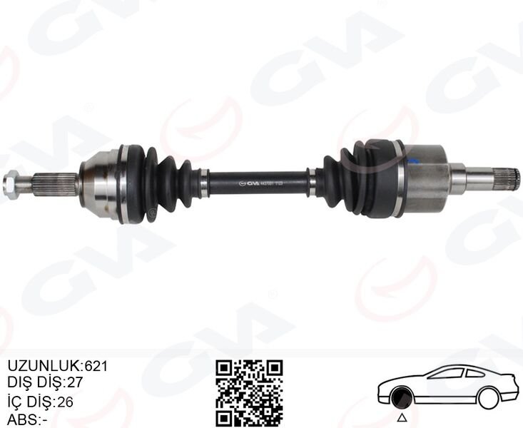 ÖN AKS KOMPLE SOL FORD MONDEO I -II 1.6- 1.8 - 2.0 93>00