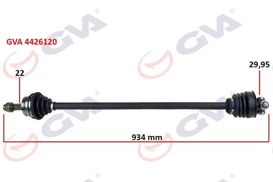 KOMPLE AKS SAĞ TEMPRA 1.4i 92-99 934mm