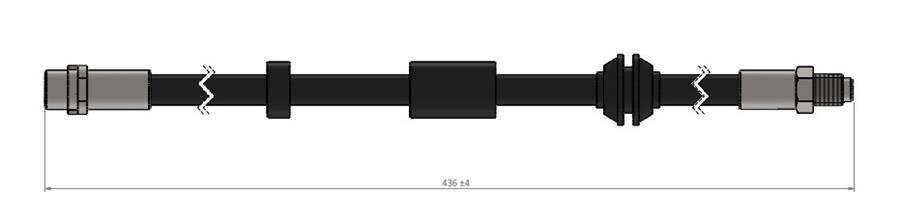 ÖN FREM HORTUMU VOLVO C70 II CONVERTİBLE 542 03/06-12/13-VOLVO S40 II 544 12/03-12/12-VOLVO V50 54