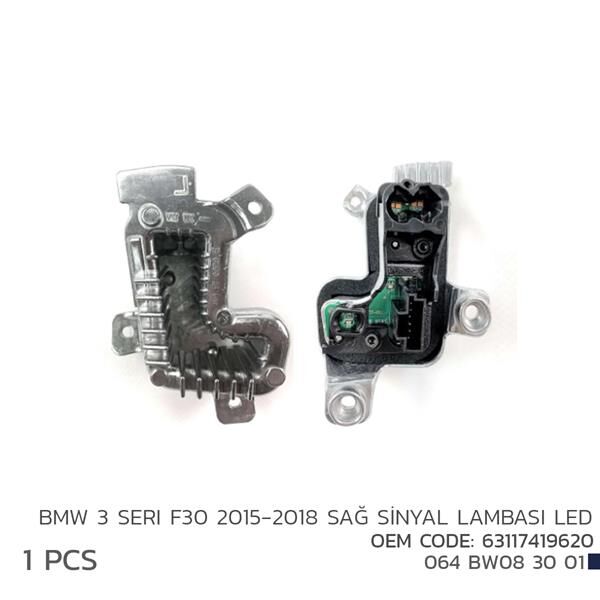 BMW 3 F30 2015-2018 SAĞ SİNYL LED MODL 63117419620