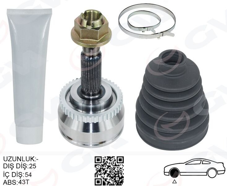 ÖN AKS KAFASI DIŞ SAĞ-SOL VOLVOS40 I 97>04 1.8 V40 I 97>04 1.8
