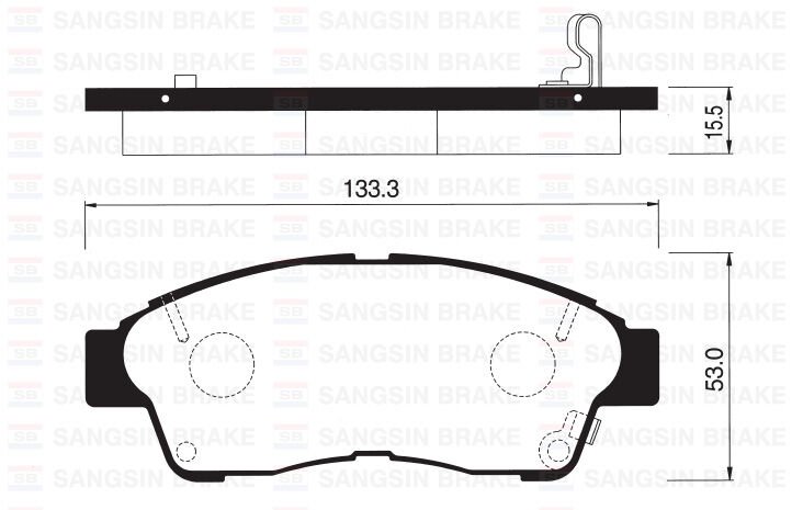 ÖN FREN BALATA TOYOTA COROLLA 1.6L 4A-FE enjeksiyonlu AE101 AE111 92-00 / CARINA E. CORONA 2.0L 3S-FE ST191 ST191E 92-98 / RAV4 2.0L 3S-FE SXA10 95-00