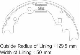 ARKA KAMPANA PABUÇ BALATA KIA BESTA 2.2L R2 92-98 / MAZDA E2200 2.2L R2 RF 91->