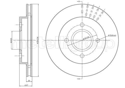 ARKA FREN AYNASI MONDEO II 93>96 SCORPIO 94>99