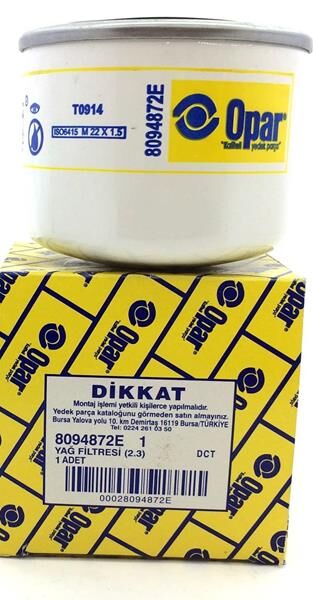 YAG FILTRESI DUCATO III IVECO DAILY 2.3JTD 06> KARSAN J10 JEST 2.3JTD 13> E4 E5