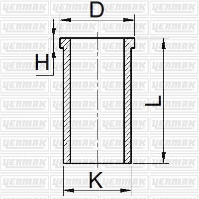 MOTOR GÖMLEĞİ STD PARTNER-BERLINGO-P307-P407C4-C5-BOXER-JUMPER-DUCATO-P206 DW10TD-DW10BTED4 85mm