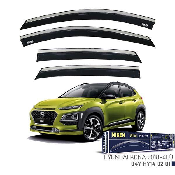 KROMLU CAM RÜZGARLIĞI HYUNDAI KONA 2018- 4LÜ