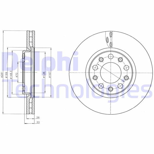 ÖN FREN AYNASI ALFA ROMEO GIULIETTA 1.4TB-1.6JTDM 10>FIAT 500X 1.4-1.3DMT-1.6DMTJ 14> 281x5DxHAVALI DF6450