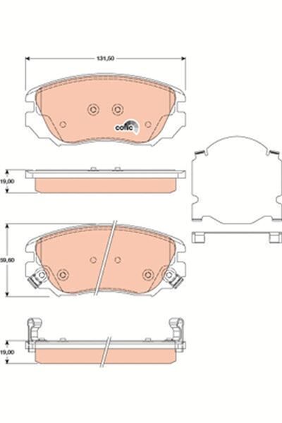 ÖN FREN BALATASI INSIGNIA A 08>17 MALIBU 12> SAAB 9.5 10>12 296 mm 16 İNÇ JANT