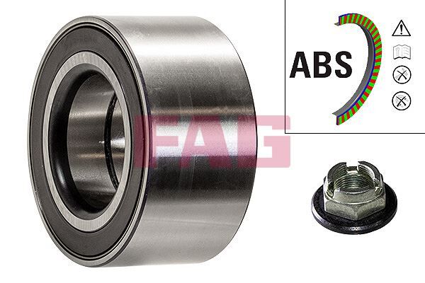 ÖN TEKER RULMANI FORD MONDEO 96>07 VOLVO S40 1.6 1.8 1.9 2.0 T V40 99>04 JAGUAR XTYPE 01>09 40.x75x37 ABS LI 93BX1K018AA-C2S8276