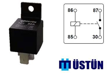 GÜÇ ROLESİ 12V 4P 80A