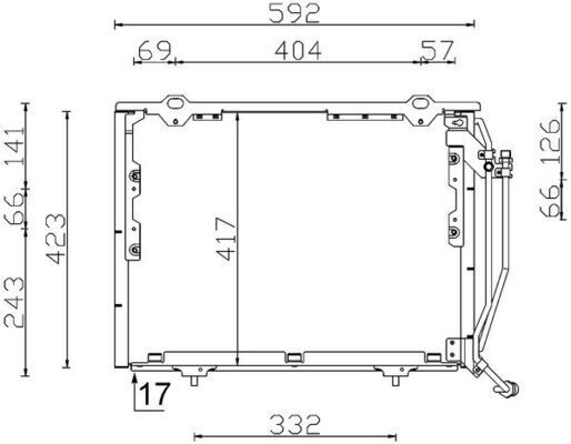 KLIMA RADYATORU MERCEDES W202 S202 W210