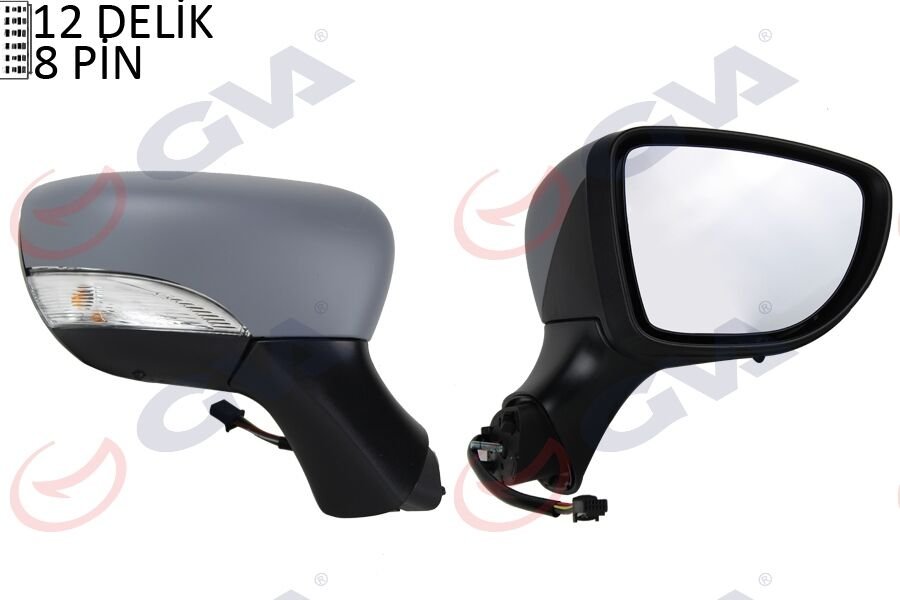 DIŞ DİKİZ AYNASI SAĞ CLIO 12> ELEKTRİKLİ ISITMALI ASTARLI SİNYALLİ SENSÖRLÜ KONVEKS VM-6126EHPSR