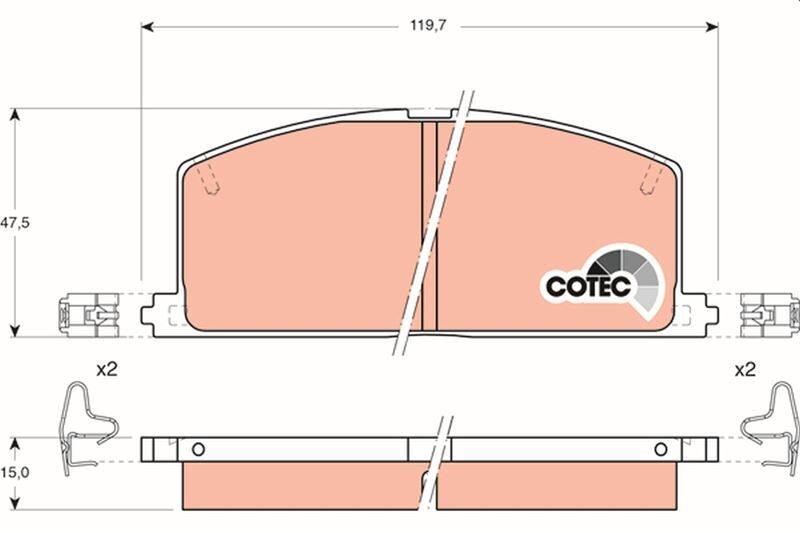 ÖN BALATA COROLLA-CAMRY-CORNA-CARİNA 95 >