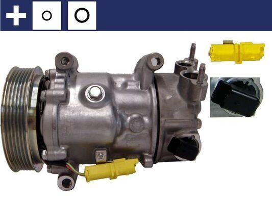 KLİMA KOMPRESÖRÜ P207-C3 1.4-1.6-P307-C4 1.4-1.6-2.0-P308 1.6-2.0-PARTNER TEPEE-BERLINGO-C5 1.6 HDİ