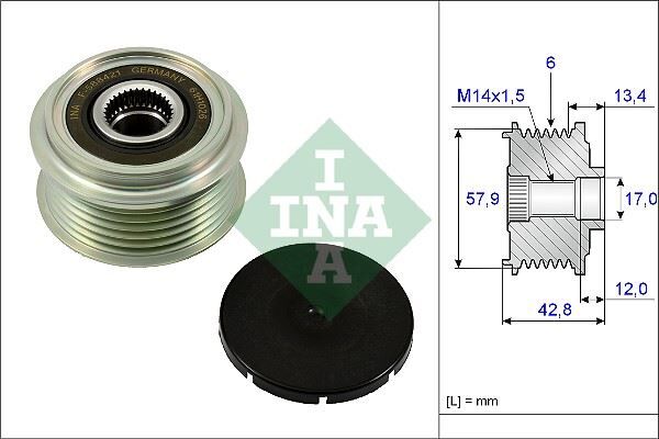 ALTERNATÖR KASNAĞI RULMANLI TOYOTA URBAN CRUISER-VERSO S 1.4D-4D 10-16 SUBARU TREZIA 1.4D 11 >