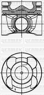 PİSTON SEGMAN 050 NISSAN NAVARA 2.5L YD25DDTI D40 08-> 47.40 mm yanma odası çapı çap 89.50 mm / ölçü 2.0 x 2.0 x 3.0 Adet fiyatıdır