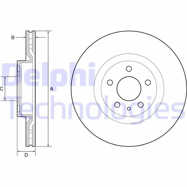 ON FREN DISKI FIAT 500L 12> 284x22x44