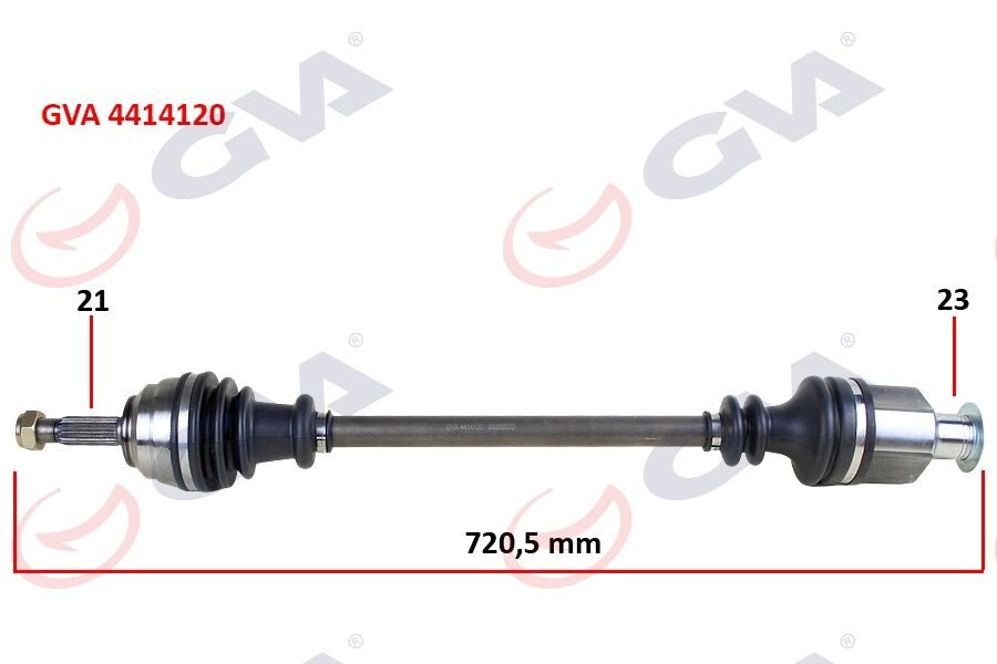 KOMPLE AKS SAĞ KANGOO 1.9DTI 98-08 721mm