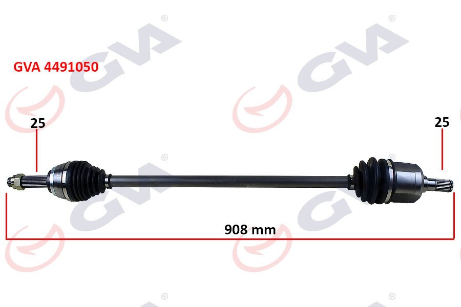 KOMPLE AKS SAĞ ACCENT ADMIRE 1.3-1.5D 03-06 ABS Lİ 29DİŞ 908mm