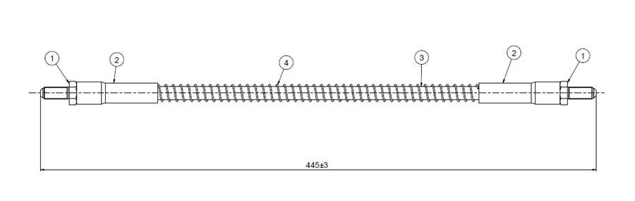 FREN HORTUMU ON LAND ROVER DEFENDER L315 L316 90>16