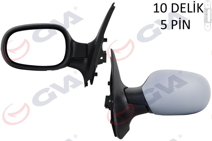 DIŞ DİKİZ AYNASI SOL CLIO 98> ELEKTRİKLİ ISITMALI ASTARLI ASFERİK 5 FİŞ VM-135EHPAL