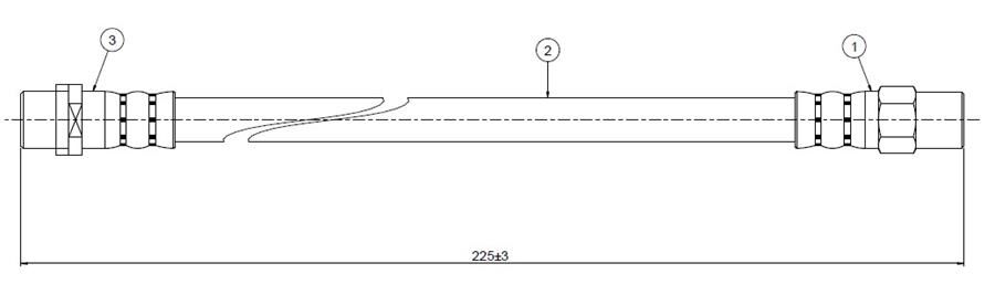 FREN HORTUMU ARKA BMW E36 93>00