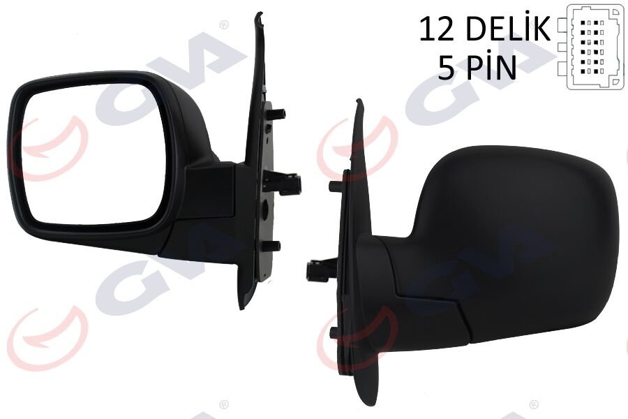 DIŞ DİKİZ AYNASI SOL KANGOO 08> ELEKTRİKLİ ISITMALI KONVEKS 5 FİŞ VM-6131EHL