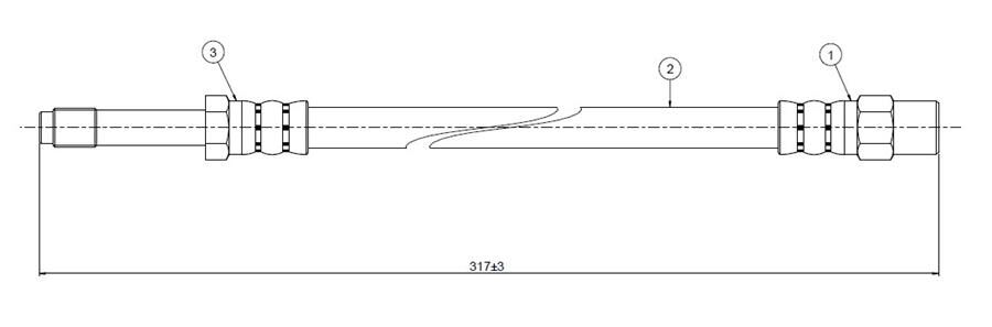 FREN HORTUMU ARKA BMW E39 96>03