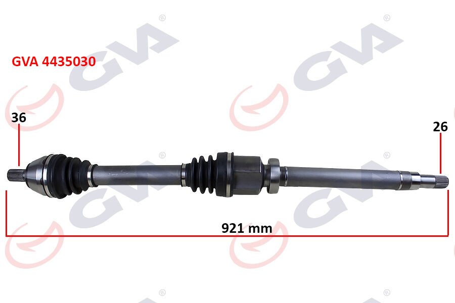 ÖN AKS KOMPLE SAĞ FORD FOCUS II 1.6TDCİ 04-11 -CMAX 1.6TDCİ 07-11 -VOLVO S40 II 04>12 S40 II 544 05>12 V50 545 05>12 1.6D-1.8-2.0D 26X36X921MM