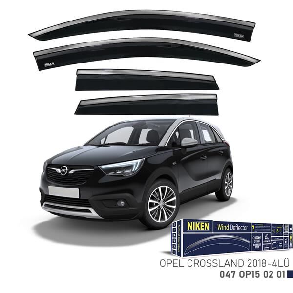 KROMLU CAM RÜZGARLIĞI OPEL CROSSLAND X 2018- 4LÜ