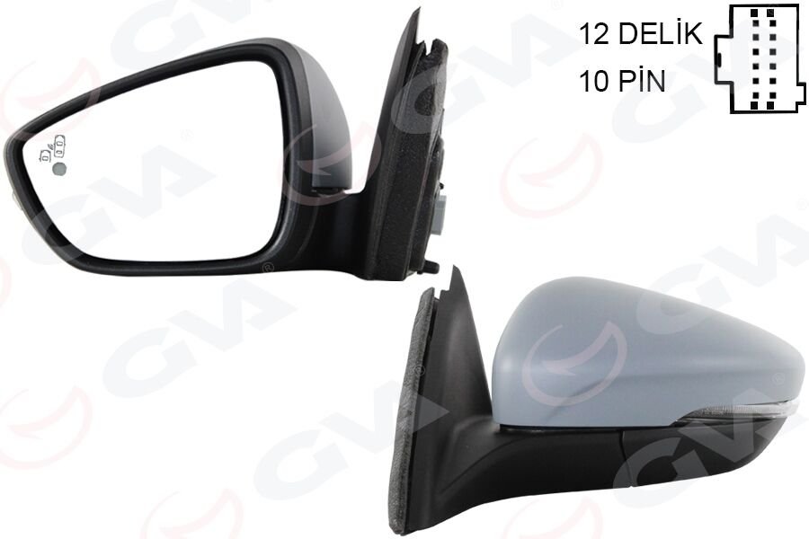 DIŞ DİKİZ AYNASI SOL FORD FOCUS 18> ELEKTRİKLİ ISITMALI SİNYALLİ ASTARLI KATLANIR